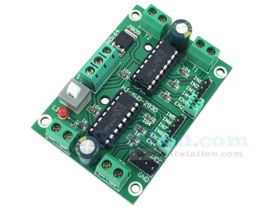 4CH DC Motor Driver Module 5V-12V PWM L293D H-Bridge for 4WD Robot Smart Car